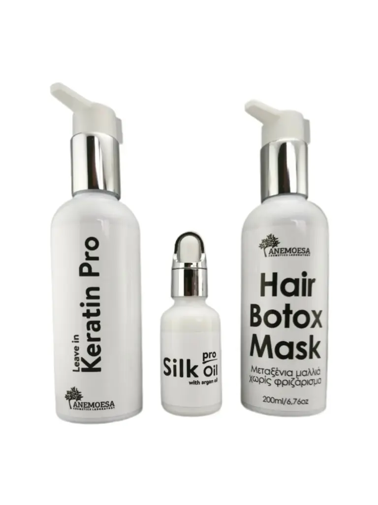 Hair Repair Pro Set με Hair Botox Leave in Keratin Pro και Silk Oil Pro