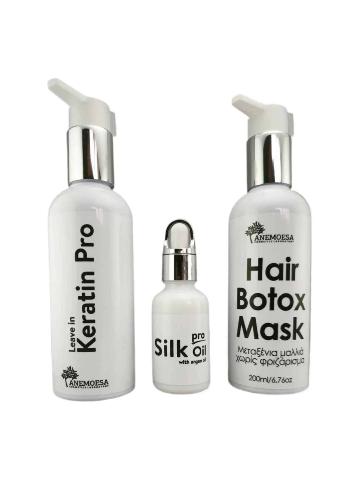 Hair Repair Pro Set με Hair Botox Leave in Keratin Pro και Silk Oil Pro Hair Repair Pro Set με Hair Botox Leave in Keratin Pro και Silk Oil Pro